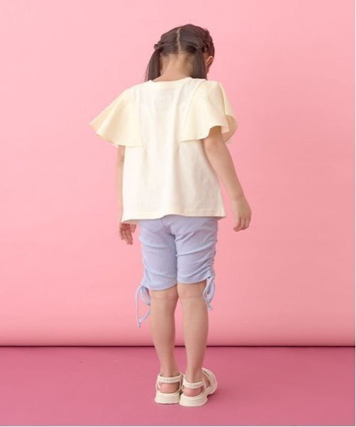 tシャツ 「前後どちらでもOK!」「ソフトコットン」フレアスリーブT 
