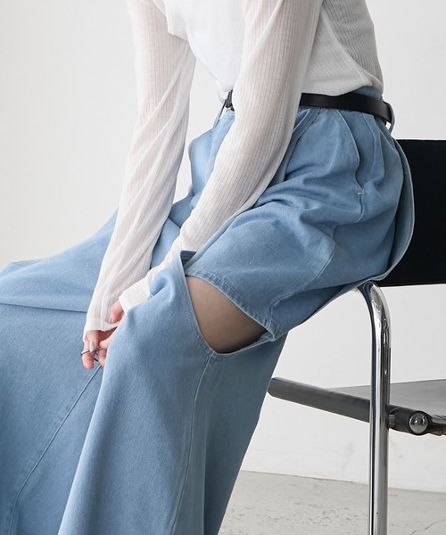 forksy.（フォルクシー） ワイドパンツ ジーンズ デニム デニムパンツ