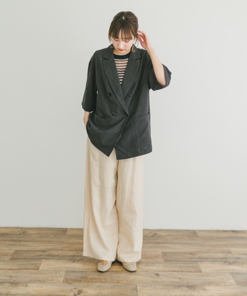 ITEMS URBANRESEARCH コート アウター リネンライクハーフ