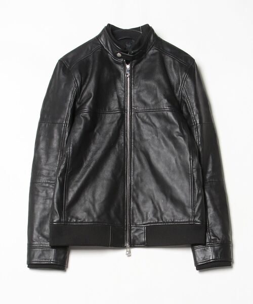 AKM Contemporaryブラックレザージャケット　Lサイズ AKM Contemporary（エイケイエムコンテンポラリー） レザージャケット