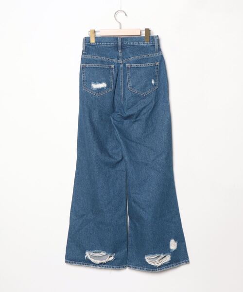 [EMODA] повреждение обработка Denim брюки 1 голубой женский 