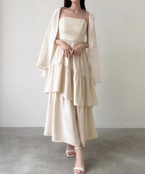 Meiru ワンピース アシメティアードキャミワンピース : ZOZOTOWN Yahoo