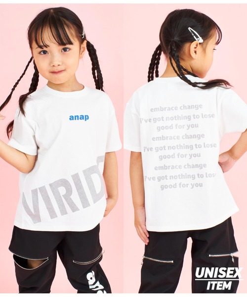 ANAP kids（アナップキッズ） tシャツ コットン 100% ロゴ プリント