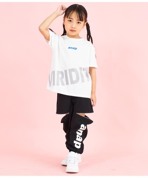ANAP kids（アナップキッズ） tシャツ コットン 100% ロゴ プリント