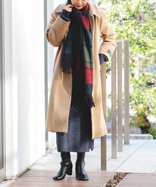 BEAMS HEART（ビームス ハート） チェスターコート FREE ネイビー