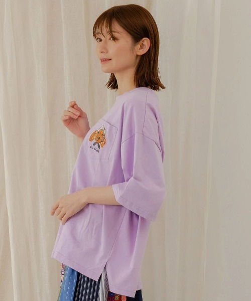 ScoLar tシャツ ScoLar/スカラー スカーフ付 ポケットTEE