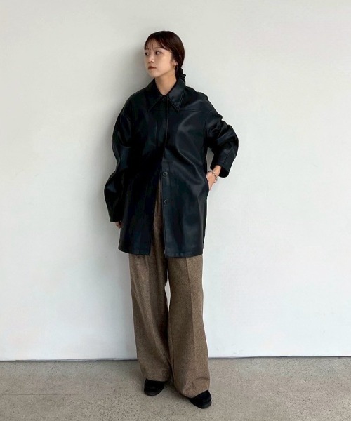 anuke（アンヌーク） ジャケット テーラードジャケット Ecoleather