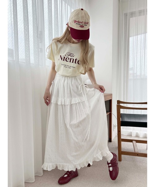 WC スカート コットンレースリボンロングスカート : ZOZOTOWN Yahoo!店