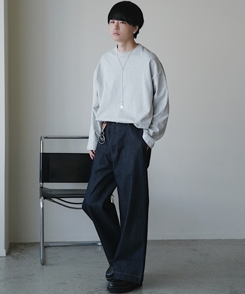 WYM デニムパンツ VINTAGE WASHED CURVED DENIM（デニムパンツ）｜WYM LIDNM