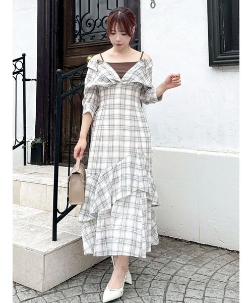dazzlin ワンピース dazzlin ワンピース 「ZOZOTOWN限定」ポロニットロング