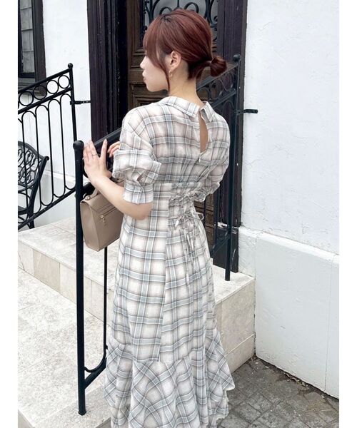 dazzlin ワンピース 美品 ダブルステッチキャミワンピース[品番：MKSW0043600]｜dazzlin