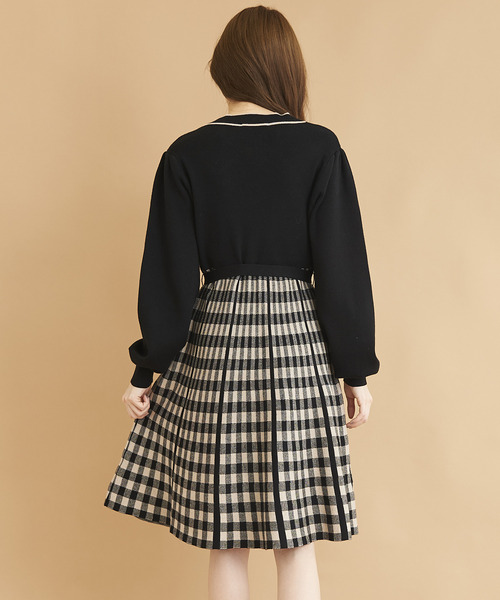 「TITTY&CO.」 ニットワンピース FREE ブラック レディース_画像3