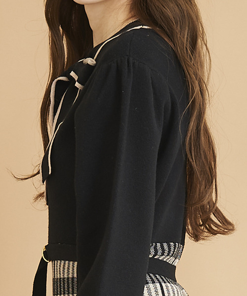 「TITTY&CO.」 ニットワンピース FREE ブラック レディース_画像4