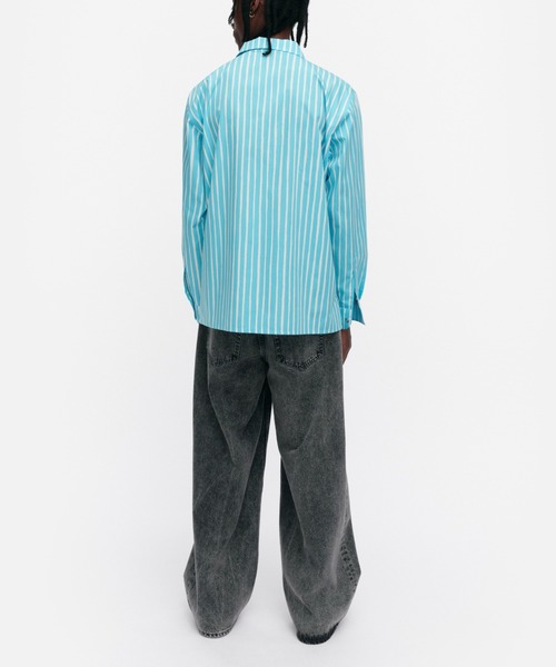 【未使用】マリメッコ kioski Piccolo jokapoikaシャツS marimekko（マリメッコ） ブラウス シャツ 「kioski」 Piccolo