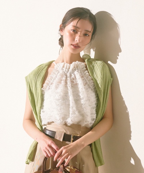 SNIDEL（スナイデル） カーディガン リブシアーカーディガン