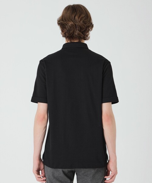 BLACK LABEL CRESTBRIDGE ポロシャツ ストライプパッチワーク