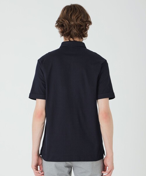 BLACK LABEL CRESTBRIDGE ポロシャツ Mサイズ BLACK LABEL CRESTBRIDGE ポロシャツ ストライプパッチワーク