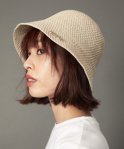 PHEENY フィーニー クロシェハット ベージュ PHEENY/PAPER TOUCH CLOCHE HAT