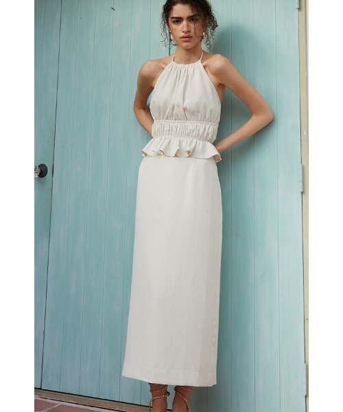 ワンピース Avina Dress ホルターWバックストラップドレスの画像