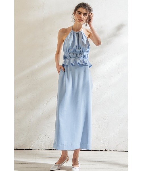 ワンピース Avina Dress ホルターWバックストラップドレスの画像