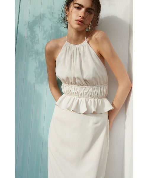 ワンピース Avina Dress ホルターWバックストラップドレスの画像