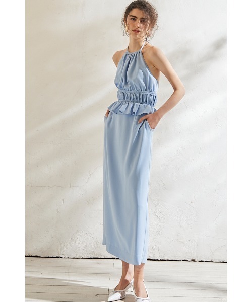 ワンピース Avina Dress ホルターWバックストラップドレスの画像