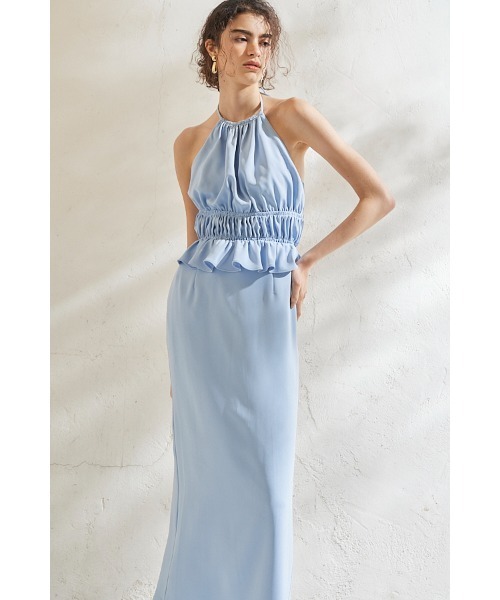 ワンピース Avina Dress ホルターWバックストラップドレスの画像