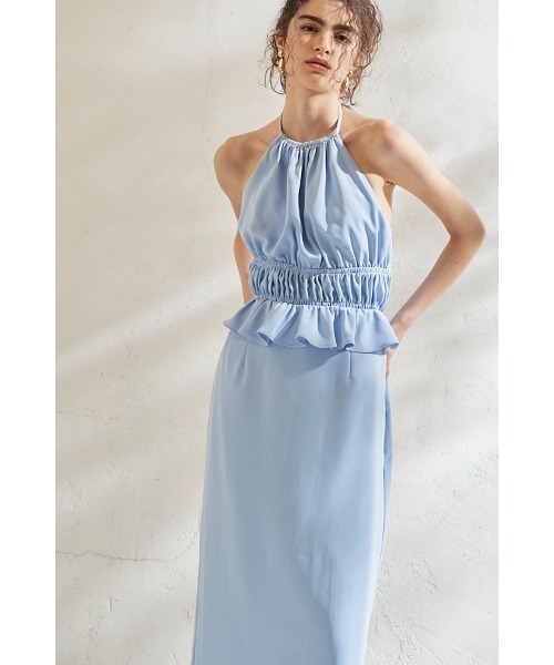 ワンピース Avina Dress ホルターWバックストラップドレスの画像