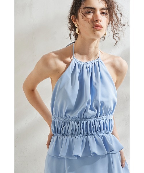 ワンピース Avina Dress ホルターWバックストラップドレスの画像