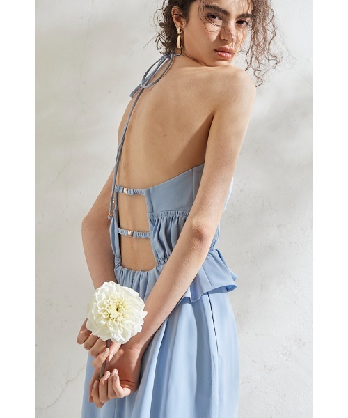 ワンピース Avina Dress ホルターWバックストラップドレスの画像