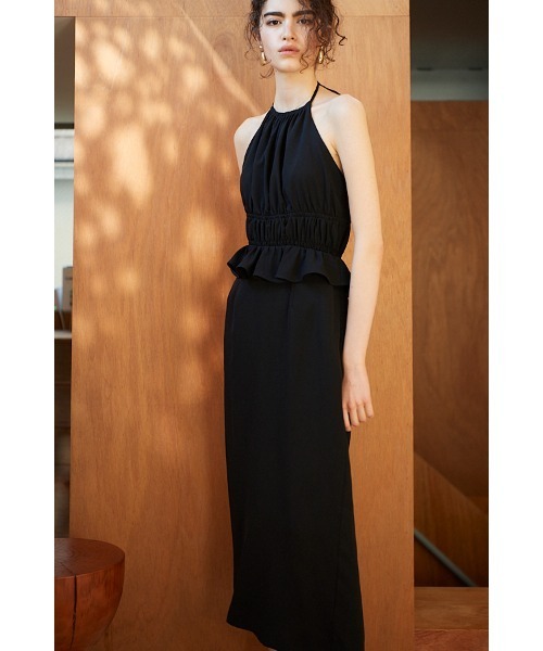 ワンピース Avina Dress ホルターWバックストラップドレスの画像