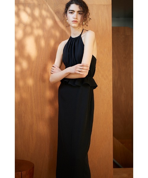 ワンピース Avina Dress ホルターWバックストラップドレスの画像