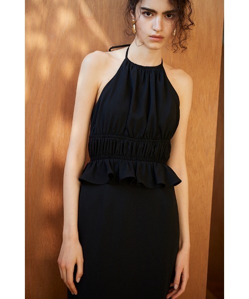 ワンピース Avina Dress ホルターWバックストラップドレスの画像