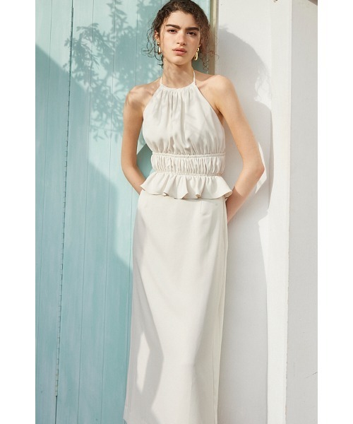 ワンピース Avina Dress ホルターWバックストラップドレスの画像
