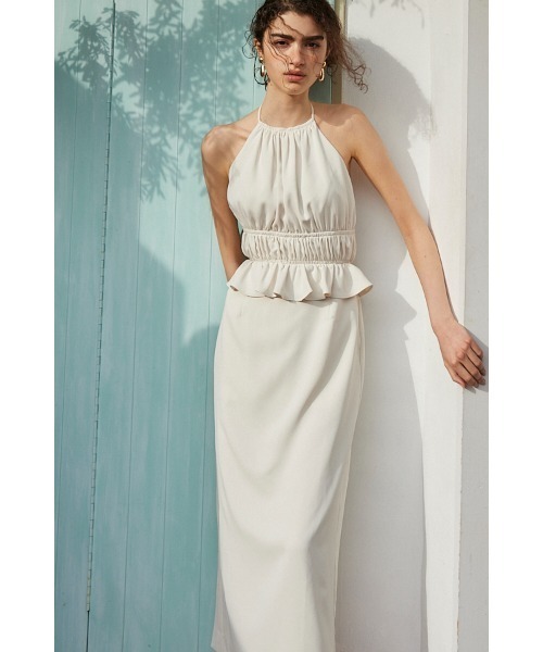 ワンピース Avina Dress ホルターWバックストラップドレスの画像