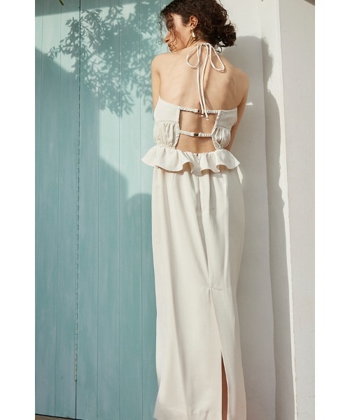 ワンピース Avina Dress ホルターWバックストラップドレスの画像