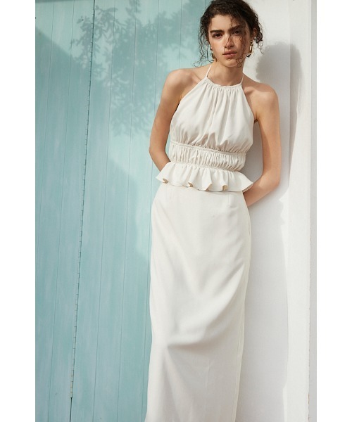 ワンピース Avina Dress ホルターWバックストラップドレスの画像