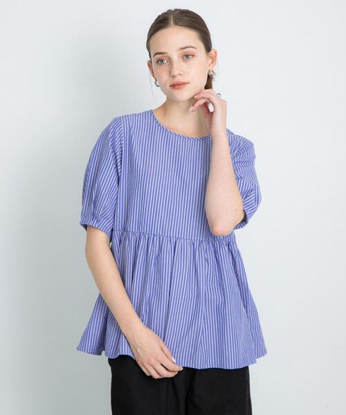 URBAN RESEARCH Sonny Label ブラウス シャツ ストライプサッカー