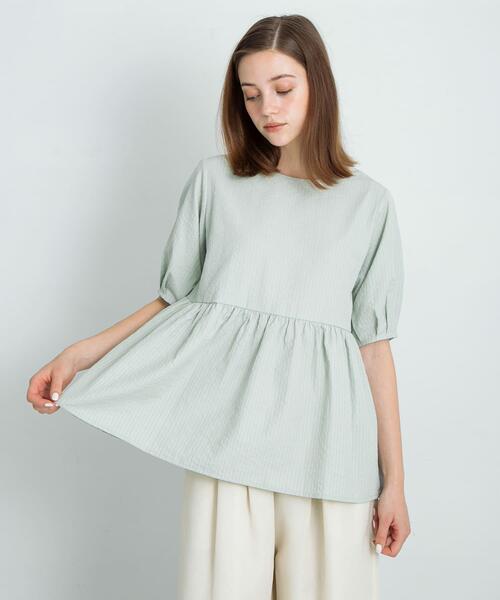URBAN RESEARCH Sonny Label ブラウス シャツ ストライプサッカー