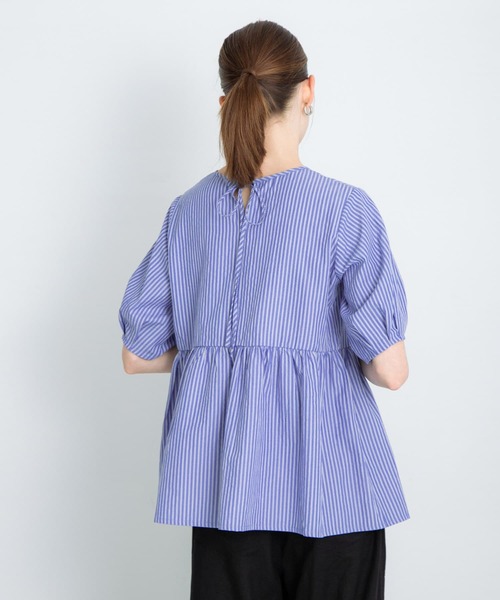 「URBAN RESEARCH Sonny Label」 7分袖ブラウス FREE パープル系その他 レディース URBAN RESEARCH Sonny Label 「URBAN Label」 半袖ブラウス FREE
