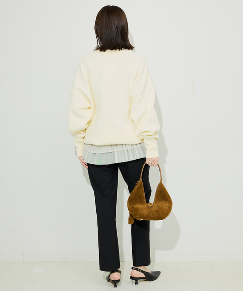 SLOBE IENA tシャツ ヘムラッフルチュールプルオーバー