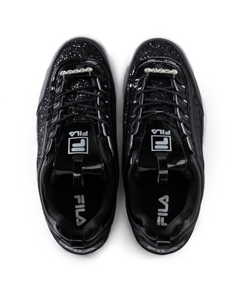 「FILA」 ローカットスニーカー 23.5cm ブラック レディース_画像2
