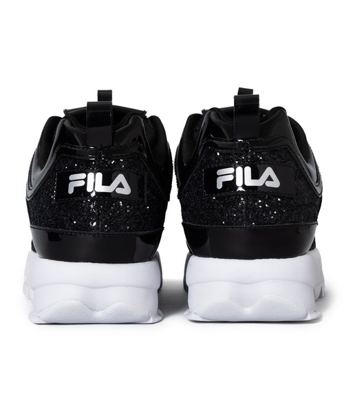 「FILA」 ローカットスニーカー 23.5cm ブラック レディース_画像3