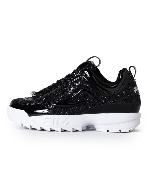 「FILA」 ローカットスニーカー 23.5cm ブラック レディース_画像4