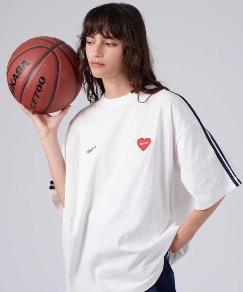 「ONCILY」 半袖Tシャツ MEDIUM レッド メンズ