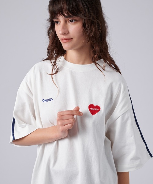 「ONCILY」 半袖Tシャツ MEDIUM レッド メンズ