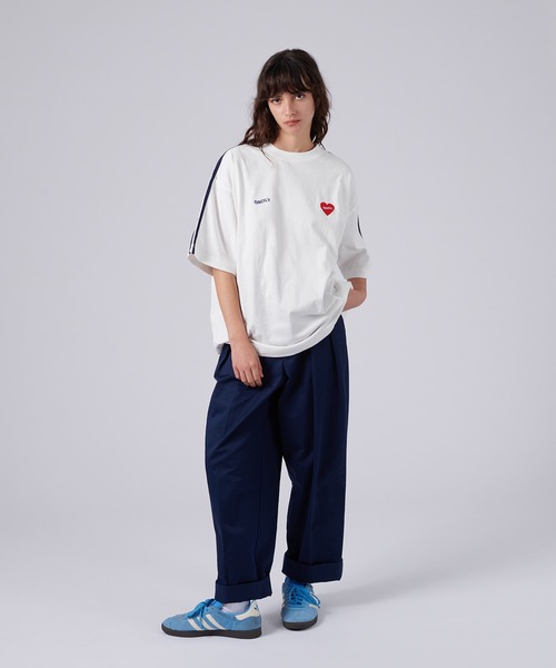 「ONCILY」 半袖Tシャツ MEDIUM レッド メンズ