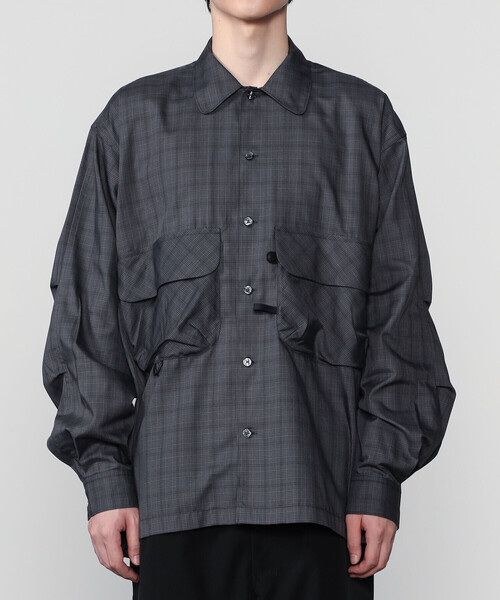 トップス DAIWA PIER39 / Tech Work Shirts DAIWA PIER39 シャツ | TECH SPORTS OPEN COLLAR SHIRT L/S NOVA