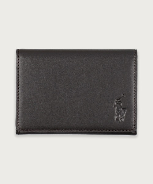 POLO RALPH LAUREN 名刺入れ カーフレザー カードケース メンズ