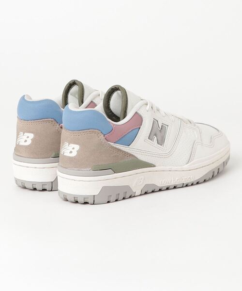 「New Balance」 ローカットスニーカー 24.0cm ホワイト メンズ_画像2